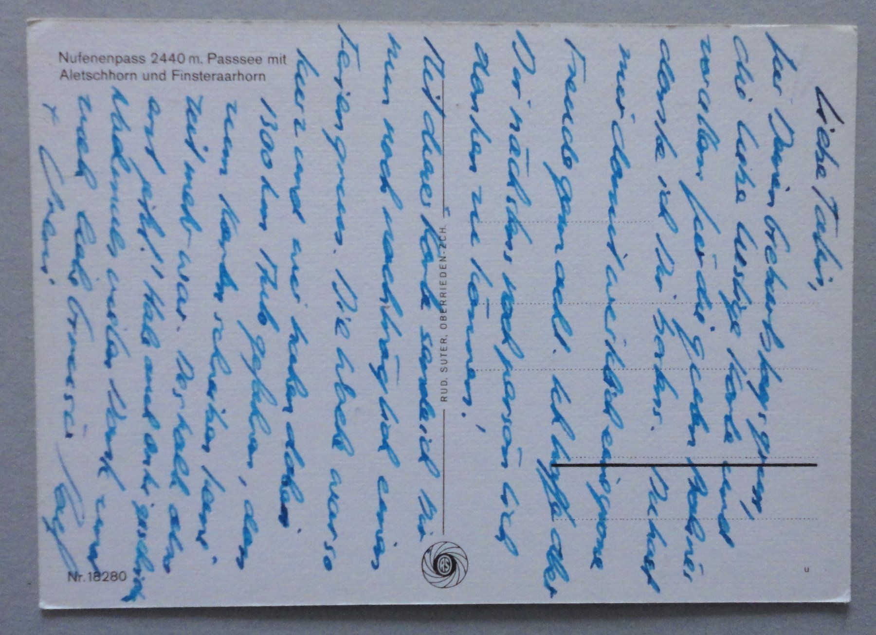 Cartoline postali: Nufenenpass 2440 m – Usato da Fétigny venduto da Billy2miny 1