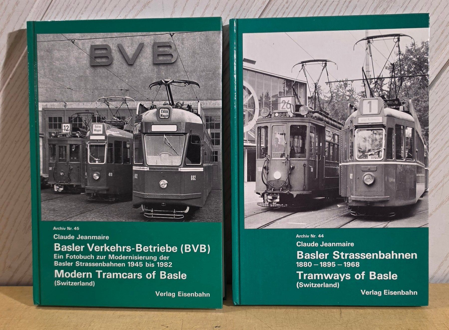 Bücher: SBB - BVB - "BASLER STRASSENBAHN" - Archiv Nr. 44 + 45 – Gebraucht aus Biel/Bienne von Fischhene