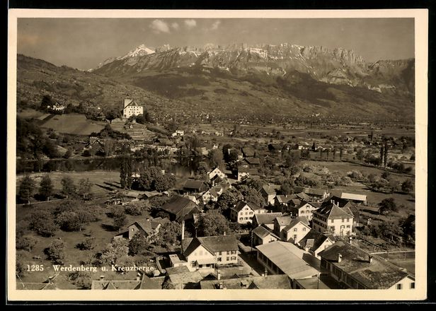 Cartoline postali: AK Werdenberg, Blick auf das Städli – Usato da Berlin venduto da bartko-reher