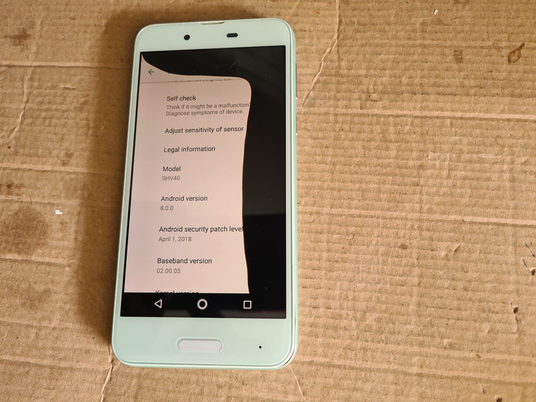 Sharp Telefoni cellulari / Smartphones: Android Handy ohne Sperre Lock:Sharp Aquos SHV40 Display def – Difettoso da Winterthur venduto da Opusco 5