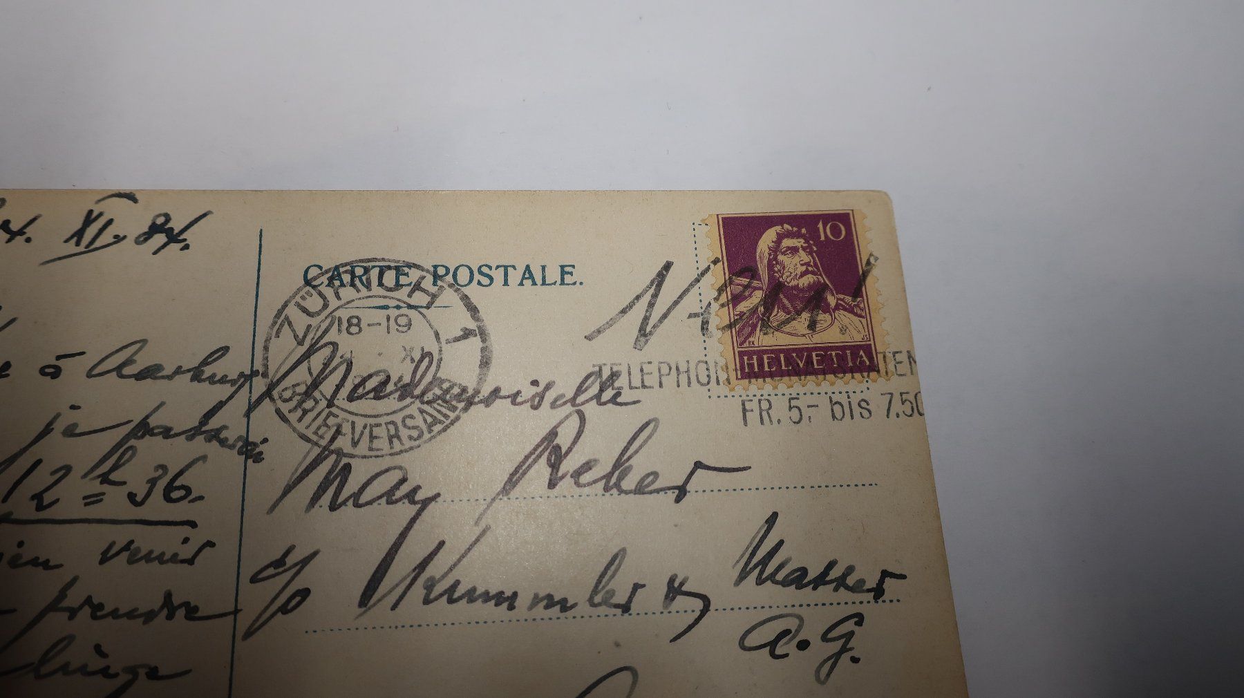 Cartoline postali: Caux et la mer de Brouillard  1934 – Usato da Cormoret venduto da Pascalll2001 6