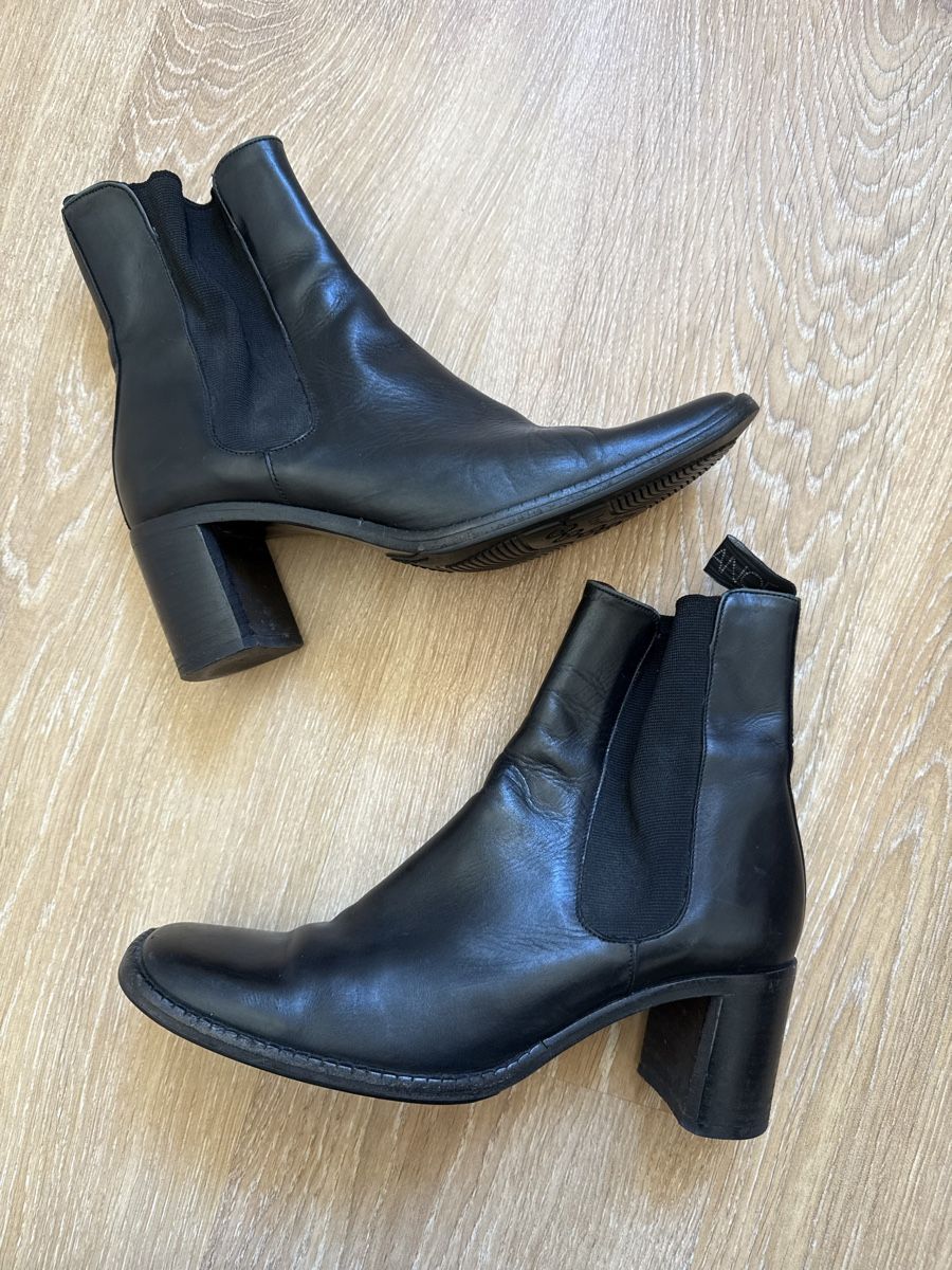 Damenschuhe: Bottines à talons noir cuir Freelance, p.36 – Gebraucht aus Tavannes von Thriftshop 2