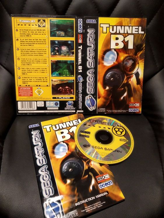 Jeu SEGA Saturn Tunnel B1 Complet Version PAL - État Correct Pour Collectionneurs