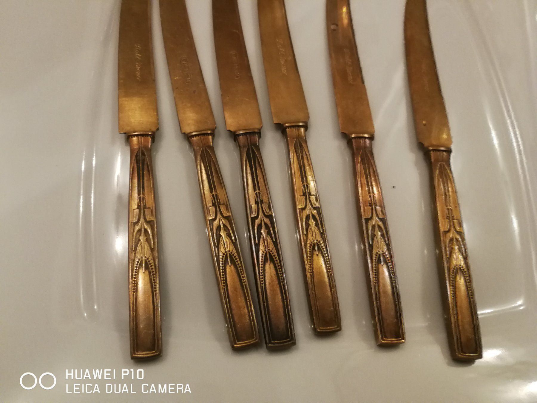 Coltelli da cucina: Bronce Brotaufschtrich Messer Jugendstil – Usato da Basel venduto da Ga12345 1