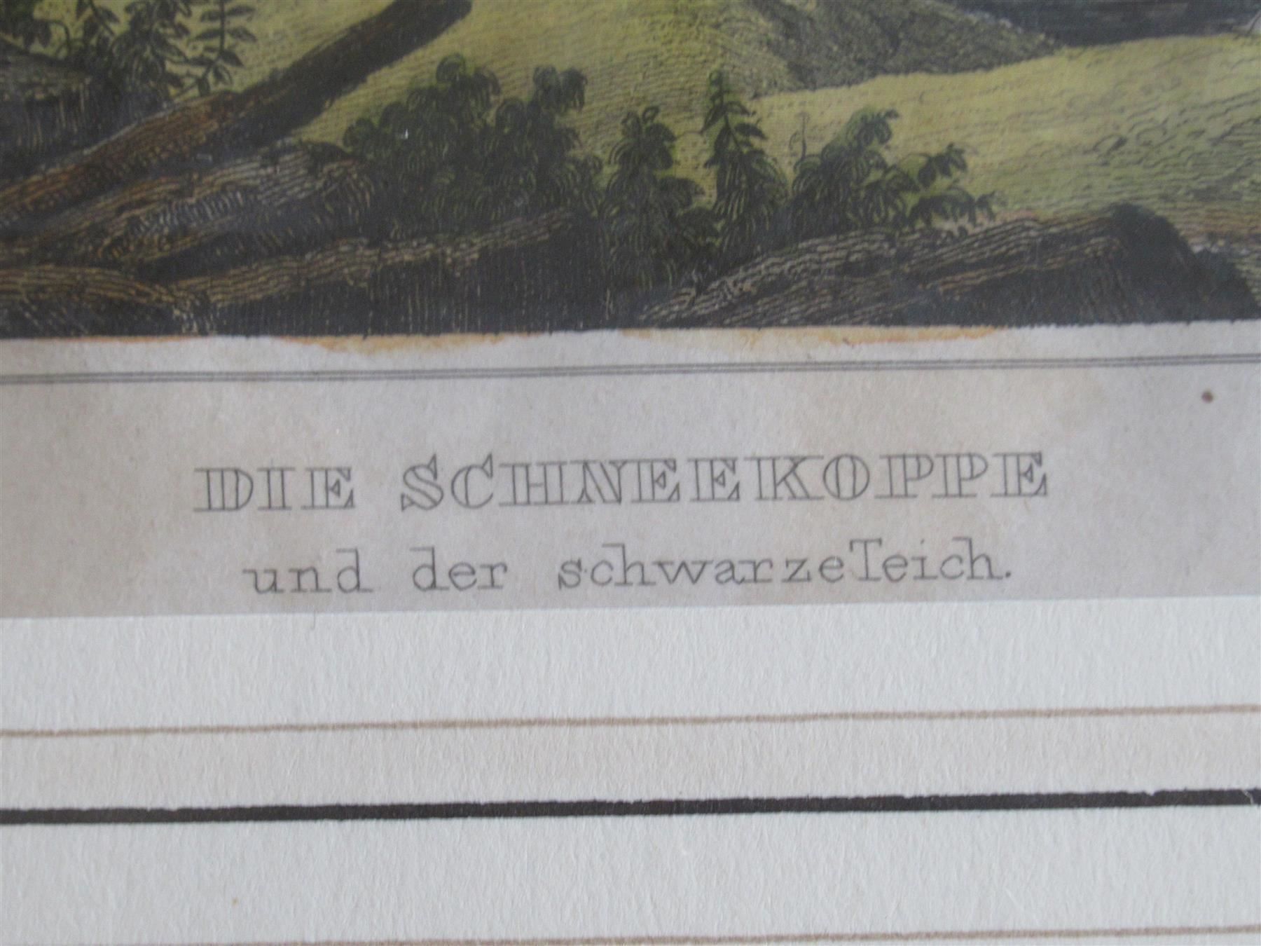 Incisioni: Aquatinta Schneekoppe u. d. schw. Teich – Usato da Adliswil venduto da buch_und_kunst 2
