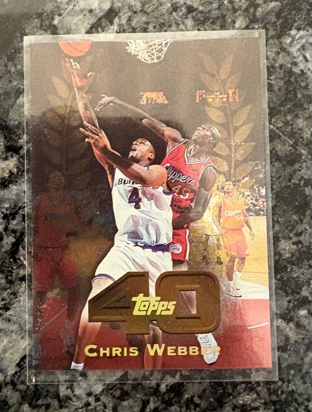 Nba Carte collezionabili: NBA Chris Webber Topps 40 Card – Nuovo (secondo la descrizione) da Muttenz venduto da joba23
