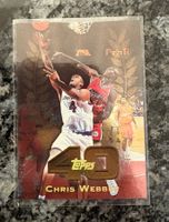 NBA Chris Webber Topps 40 Card