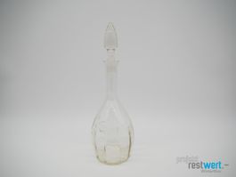 Glas-Karaffe mit Stöpsel Geschliffenes Motiv 30cm