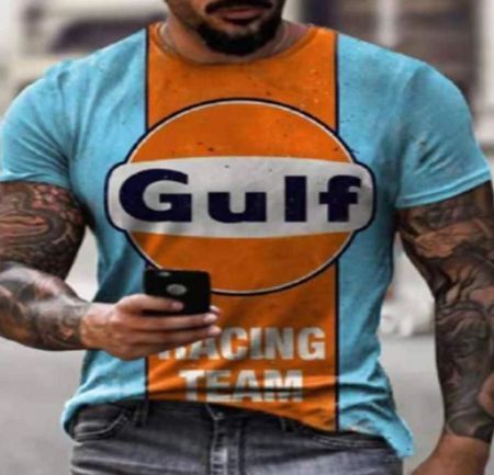T-Shirt Sportshirt, Gulf Vintage Style Active Shirt XL
