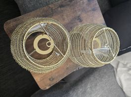 Hängelampenschirm aus Metallgeflecht
