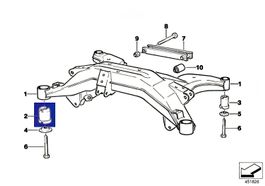 Original BMW E31 Gummilager (33311133838) - zwei Stücke