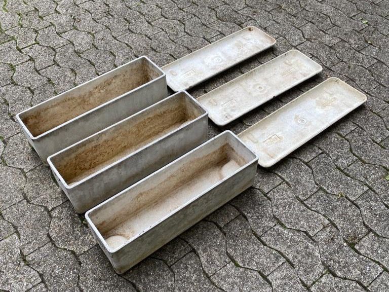 3x Blumenkästen Eternit mit Untersetzer Kaufen auf Ricardo