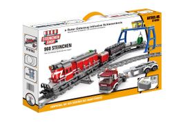 Steinchen Shop - Roter Güterzug inkl. Schienenkreis