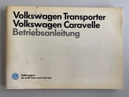 VW Transporter/Caravelle Betriebsanleitung (1987)