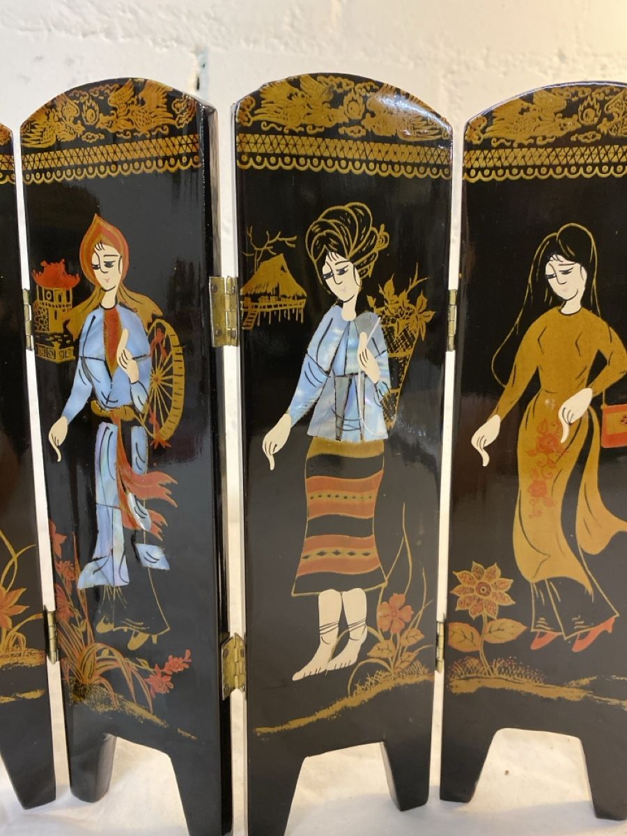 Tutte le decorazioni: Kleiner Asiatischer Wandschirm 6-teilig – Usato da sursee venduto da trilli-tralli 2