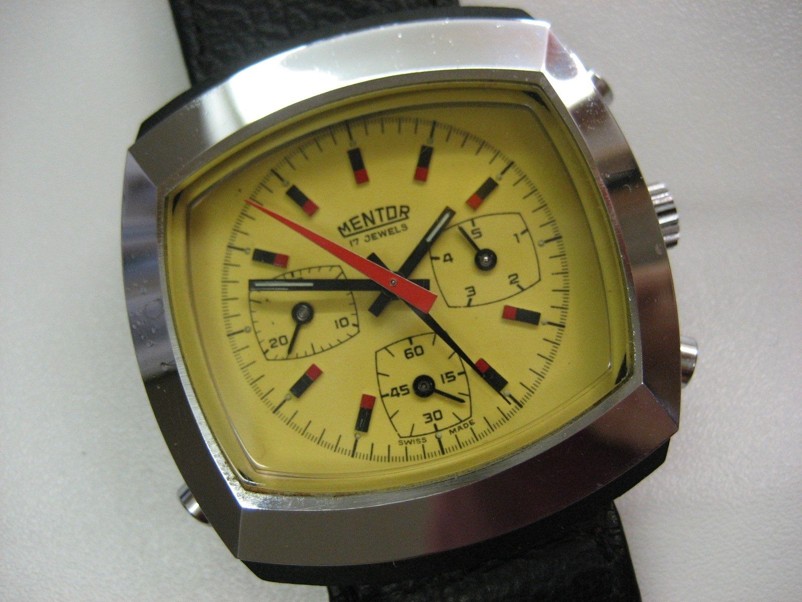 Orologi: Seltene Vintage MENTOR Flyback,  70zigerj. – Usato da Hölstein venduto da nialawatch