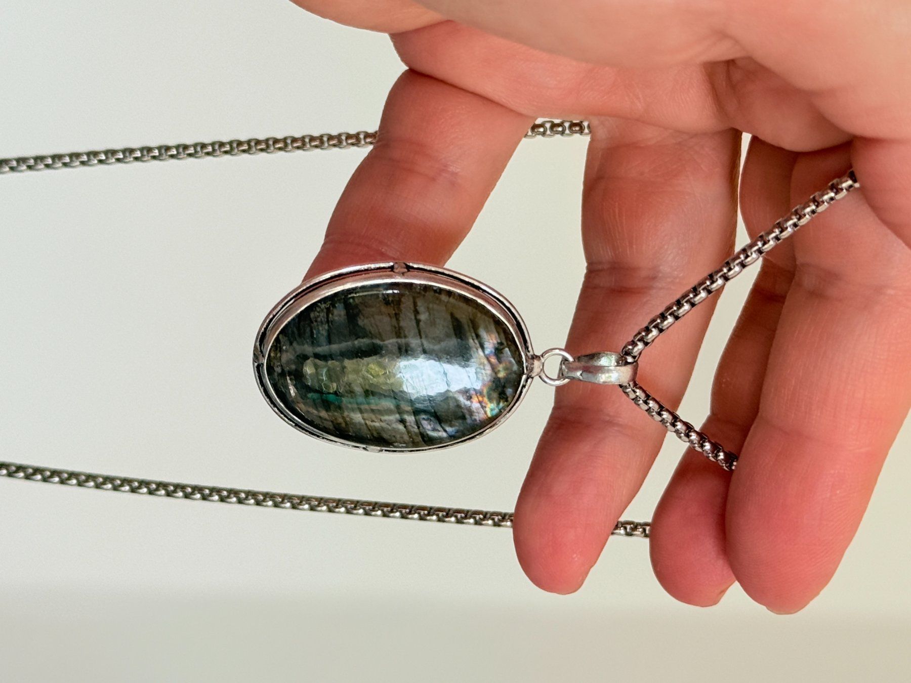 Catenine: Labradorite necklace – Nuovo e nell'imballaggio originale da Genève venduto da AGBERG 7