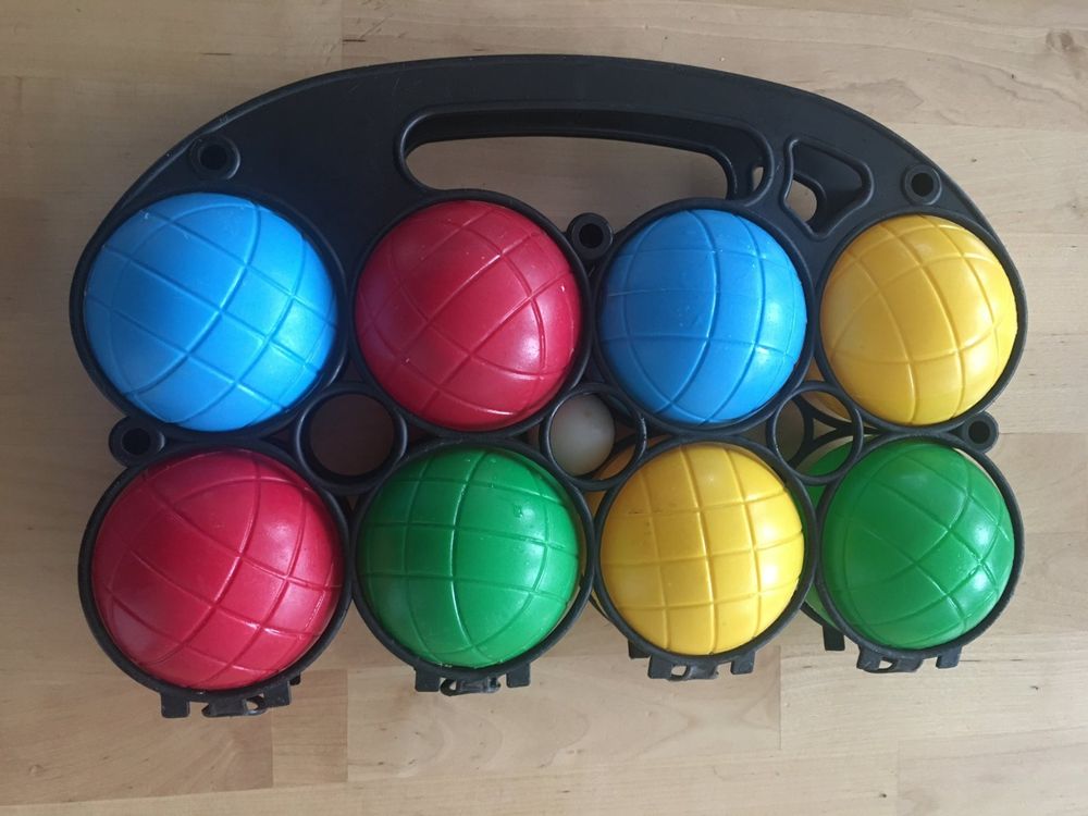 Livoo Boccia Spiel Set - 6 Holzkugeln + Zielkugel Im Baumwollbeutel | Ab 5 Jahren FSC Holz