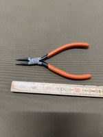 Spitzzange Orange Griffen Werkzeug H-15cm gebraucht