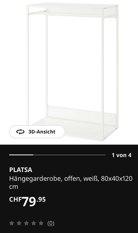 Ikea Porte manteau: Platsa Hängegarderobe – D'occasion à Basadingen par ste_vyw2