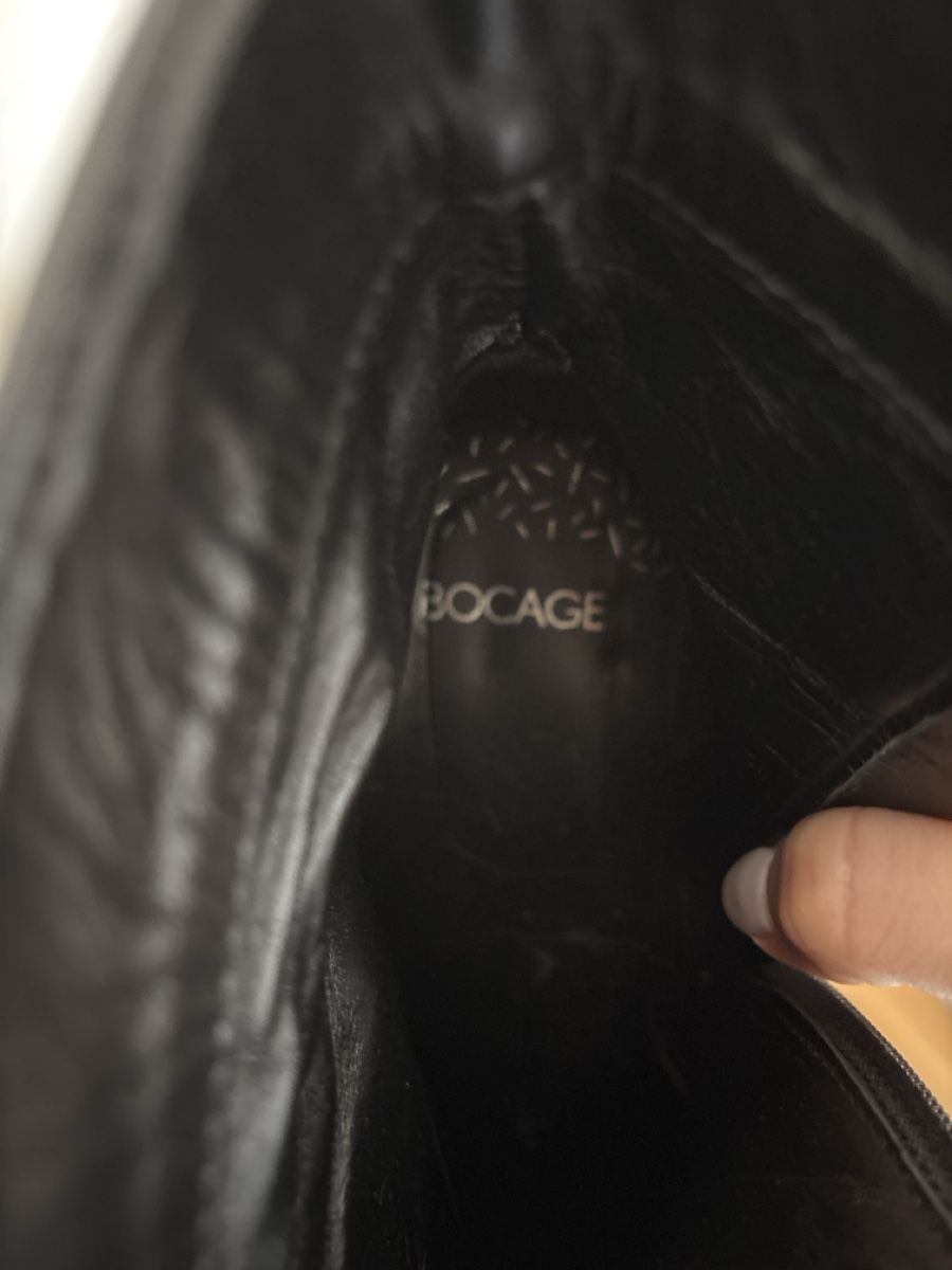 Scarpe da donna: Schwarze Lederstiefel mit Holzabsatz, Grösse 38 – Nuovo (secondo la descrizione) da Bern venduto da jasmin_mmm 3
