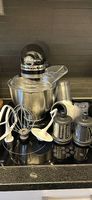 KitchenAid Küchenmaschine, schwarz, mit Zubehör