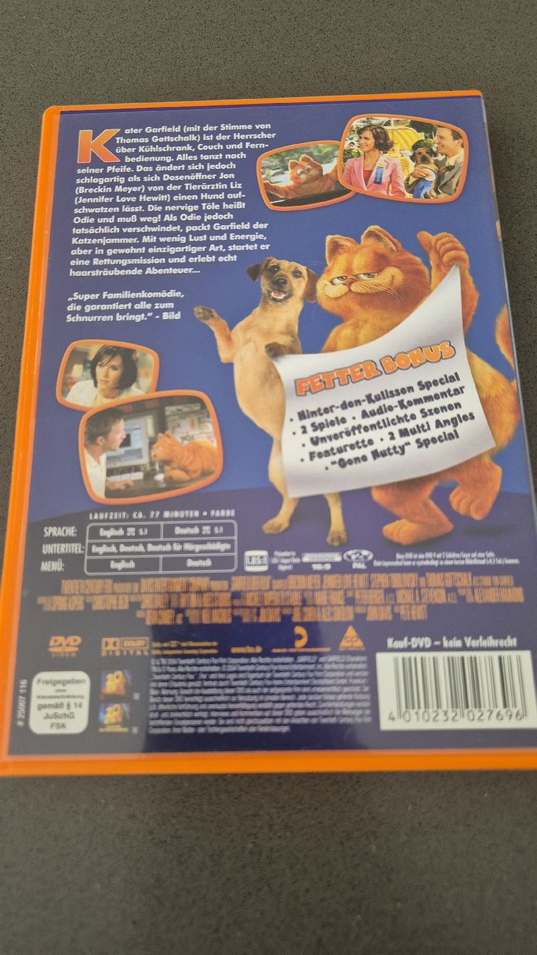 Tutti i DVDs: DVD: Garfield der Film – Usato da Auw venduto da Goldflimmer 1