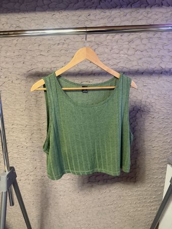 Débardeur court Shein vert taille XXL état neuf