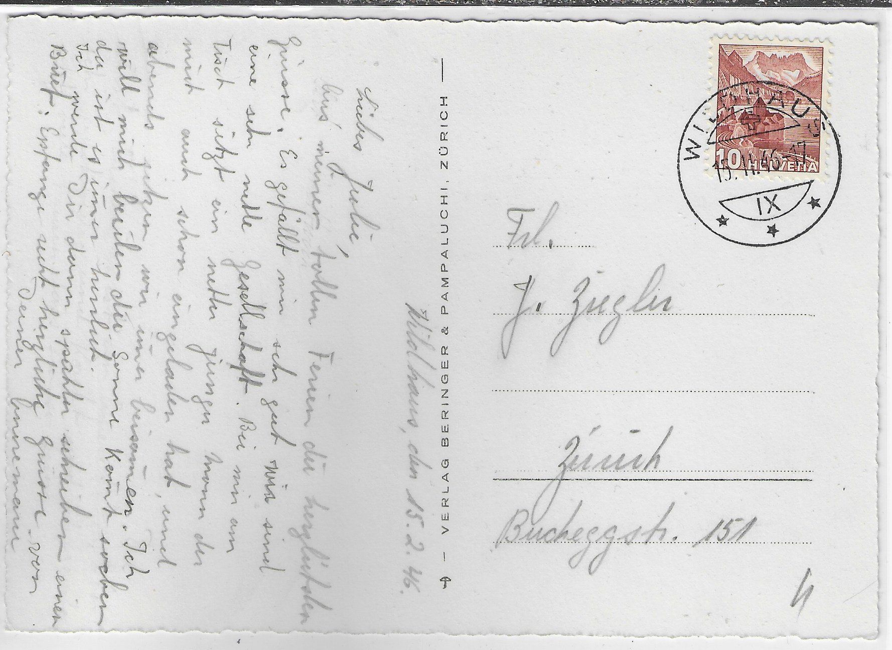 Cartoline postali: Toggenburg im Winter mit Churfirsten – Usato da Ettingen venduto da Kartenplanet 1