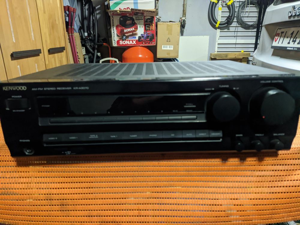 Ampli-tuner Vintage Kenwood KR-720L, Récepteur Stéréo Argenté, Très Bon état
