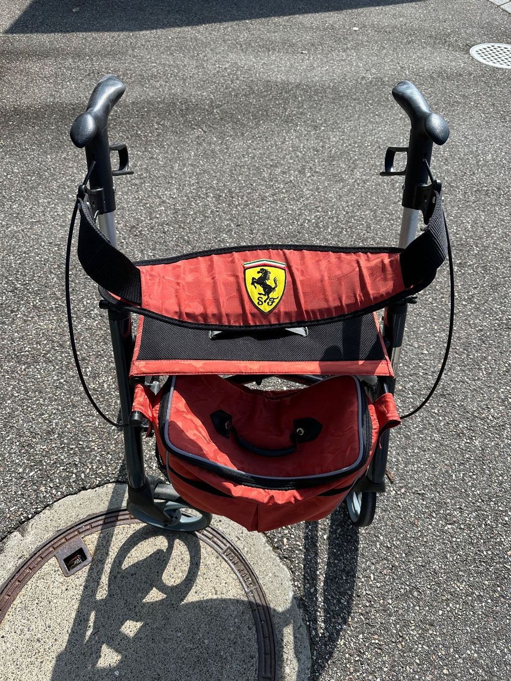 Ausili per la deambulazione: Rollator mit Einkaufstasche und Sitzgelegenheit – Usato da Uitikon-Waldegg venduto da Zuegnis