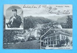 Wolhusen - Doransicht - Klarinettenspieler - zur Krone  1912