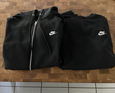 Nike Pullover & Zip-Hoodie Set, Schwarz