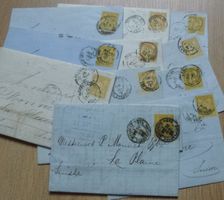 Sammlung ++ 11 alte Frankreich Briefe um 1882