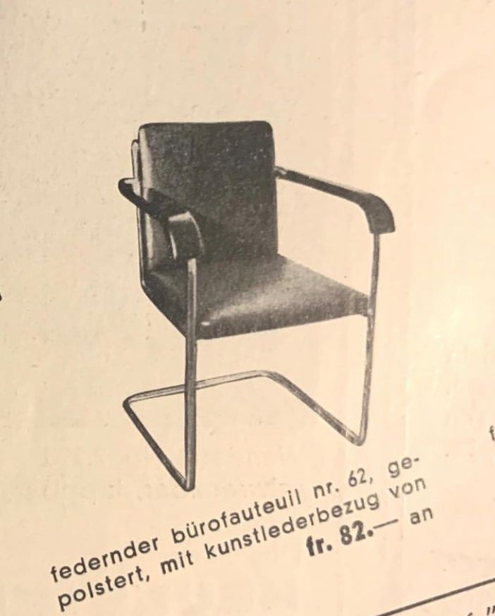 Embru Poltrone: Freischwinger Sessel + Hocker von Embru – Usato da Küsnacht ZH venduto da Quiti 9