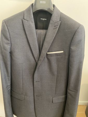 Costume homme The Kooples gris coupe ajustée taille 48