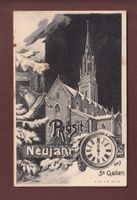 ST. GALLEN - Prosit Neujahr - 1906