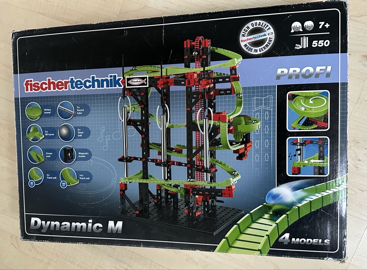 Technics Baukästen: Fischertechnik Dynamic M Kugelbahn, komplett, neuwertig – Gebraucht aus Langnau i. E. von criwa