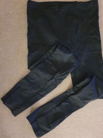 Damen Leggings Gr. 40 Schwarz blickdicht