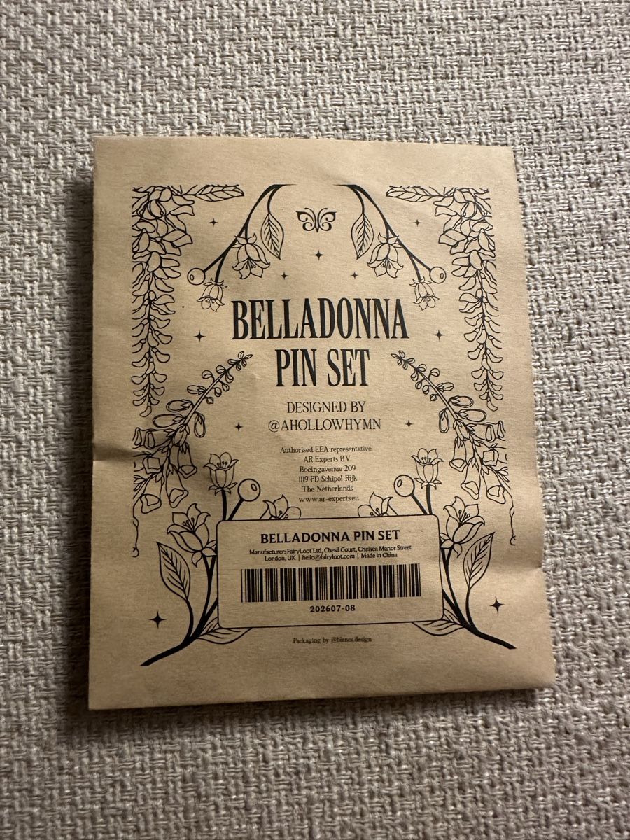 Broschen & Nadeln: Fairyloot Belladonna Pins – Neu und originalverpackt aus Toffen von Yulieboo 1