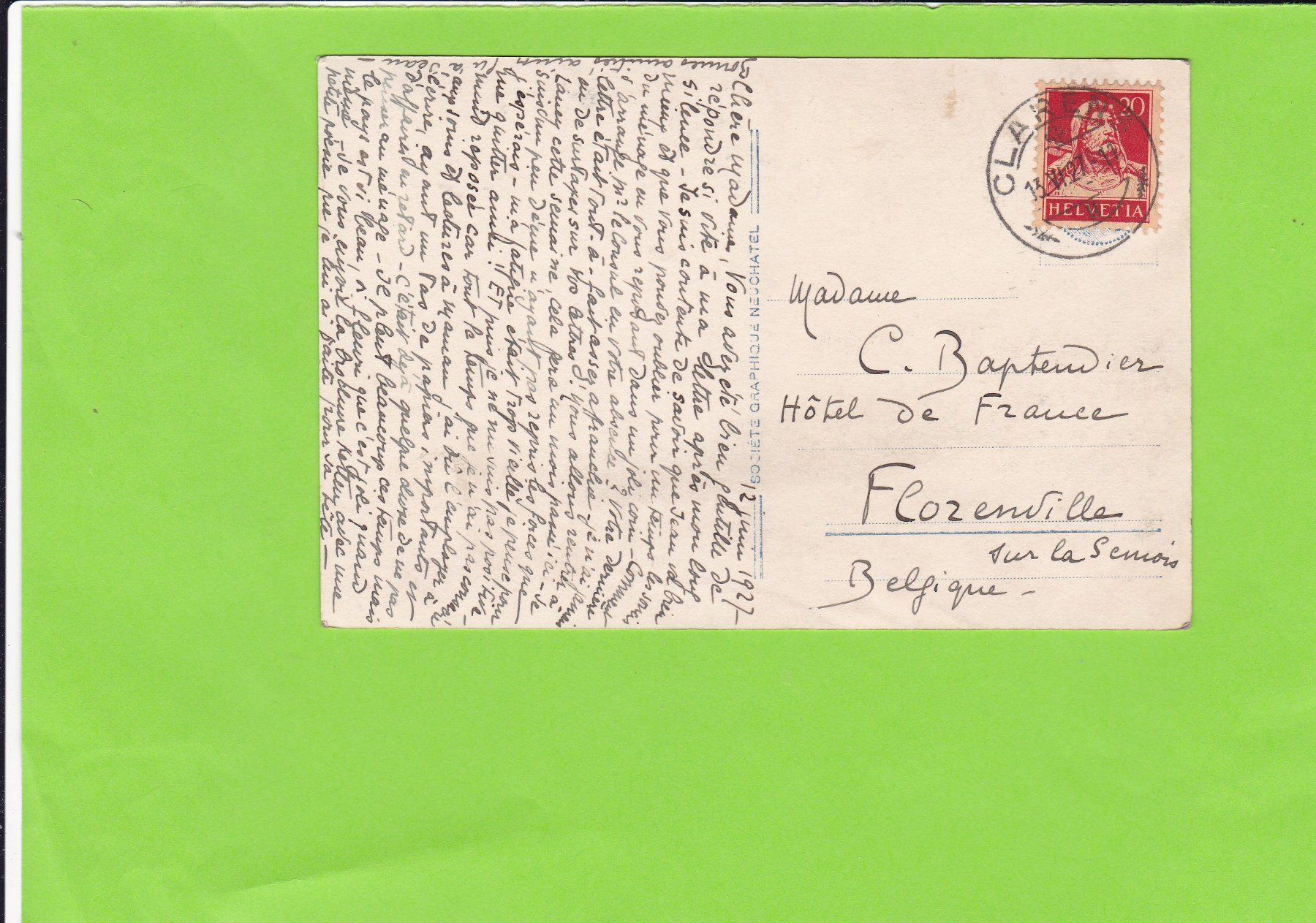 Cartoline postali: Lac Léman-Ile de Salagnon – Usato da St. Peterzell venduto da neckertal 1