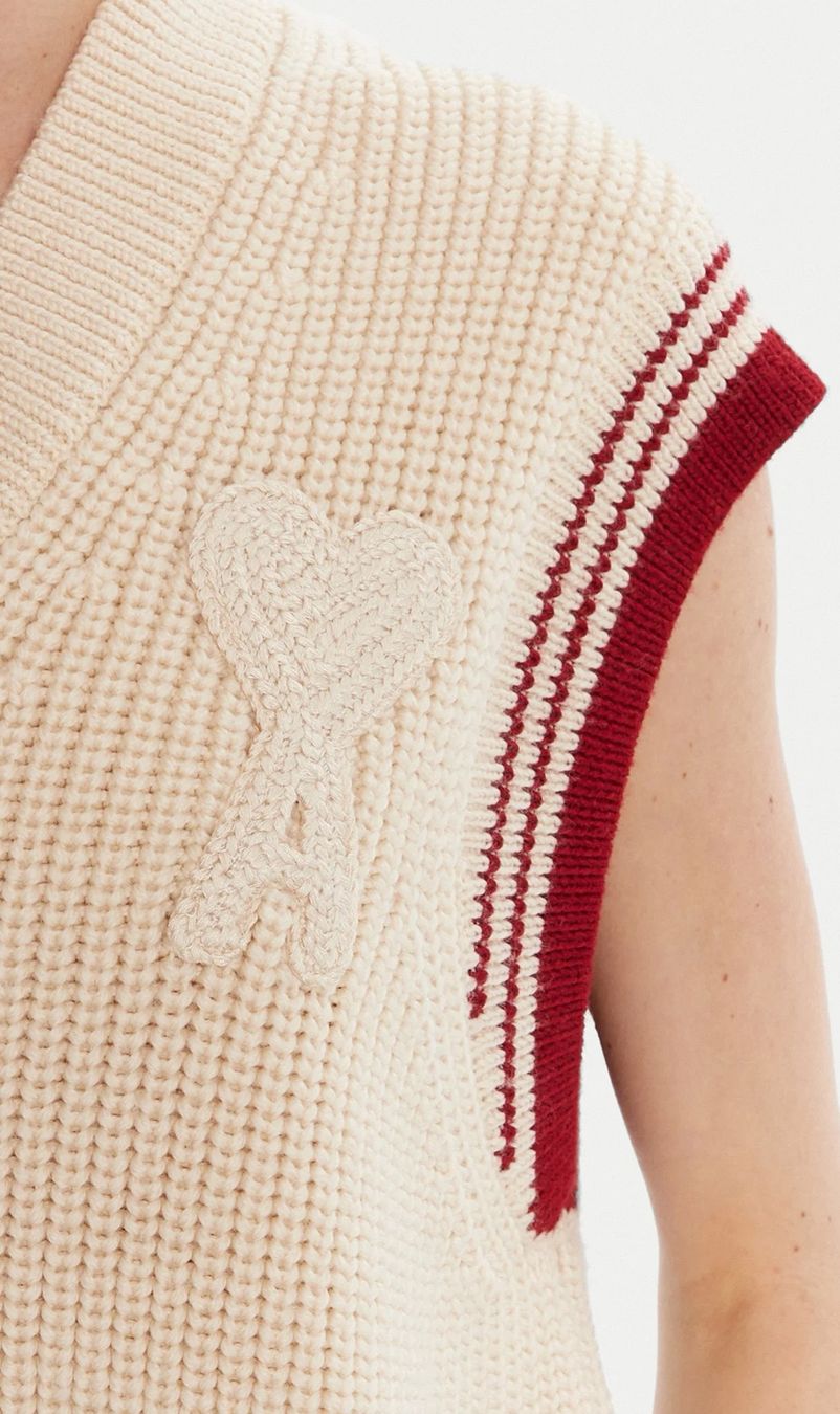 Maglioni & Felpe: AMI Paris, Alexandre Mattiussi Pullunder, Wolle – Nuovo (secondo la descrizione) da Uerikon venduto da pink_flamingo 1