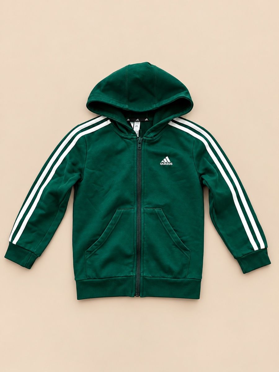Adidas Maglioni & Felpe: PULL À CAPUCHE ADIDAS VERTE POUR ENFANT – Nuovo (secondo la descrizione) da Lausanne venduto da mar_6snp 1
