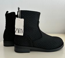 🤍 Stiefeletten / Ankle Boots „ZARA“, schwarz, Gr. 36, neu