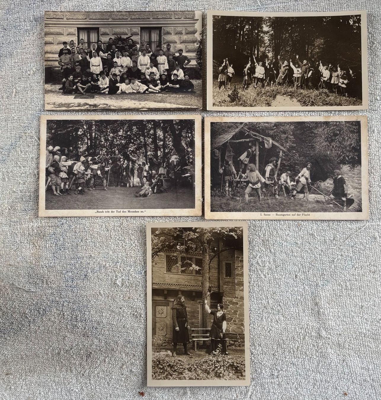 Cartoline postali: LOT ANSICHTSKARTEN TELL-FREILICHT-SPIELE-INTERLAKEN – Usato da Ostermundigen venduto da Wyatt-Earp