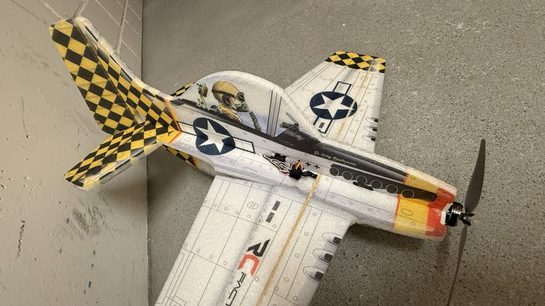 Modellismo RC: Cartoon Warbird Mustang P-51 – Usato da Stansstad venduto da Surri1961