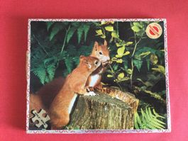 altes Holz-Puzzle 80 Teile