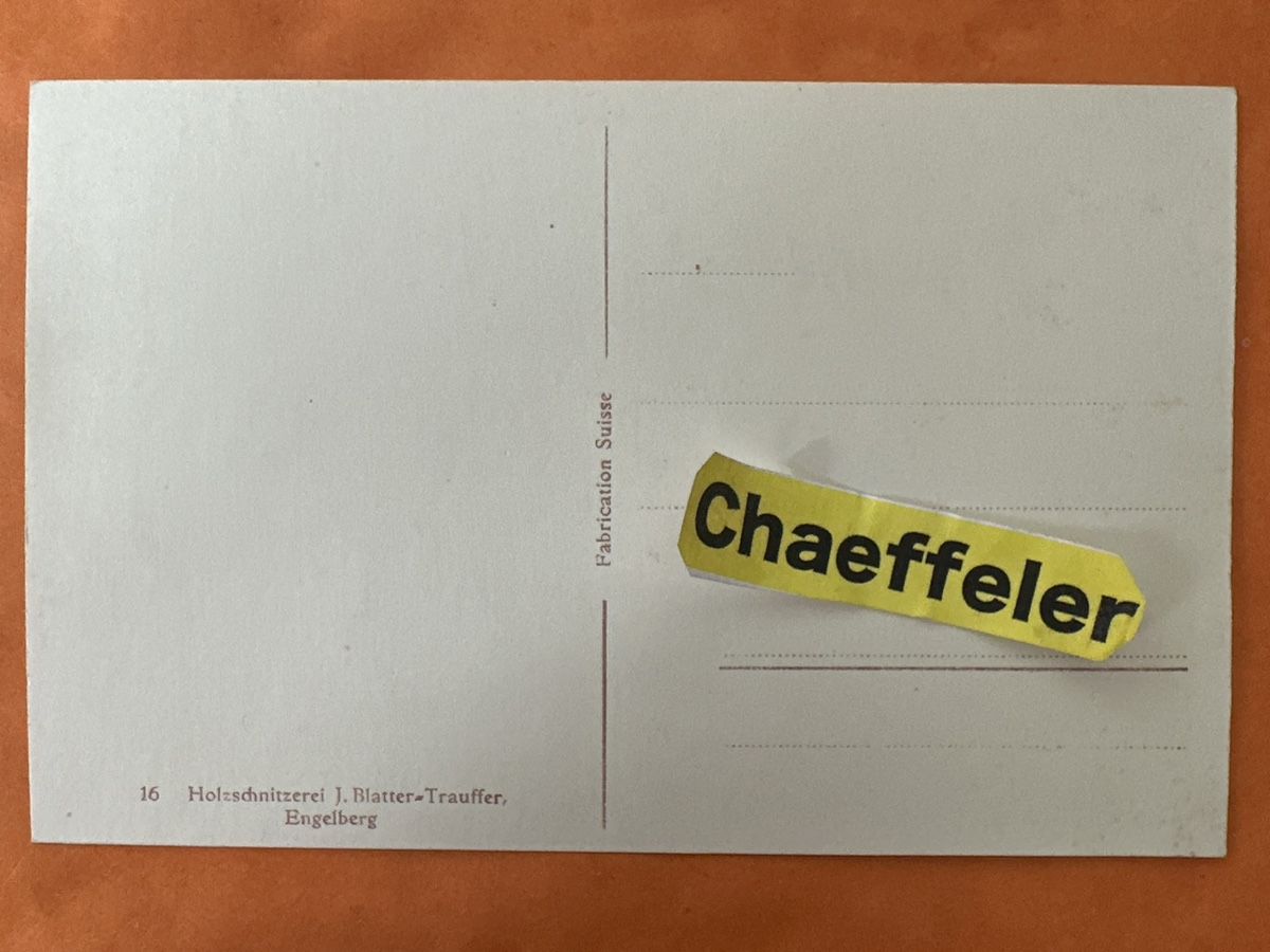 Cartoline postali: Alte Ansichtskarte: Trübsee-Hotel mit Schwebebahn u. Titlis  – Usato da Zürich venduto da Chaeffeler 1