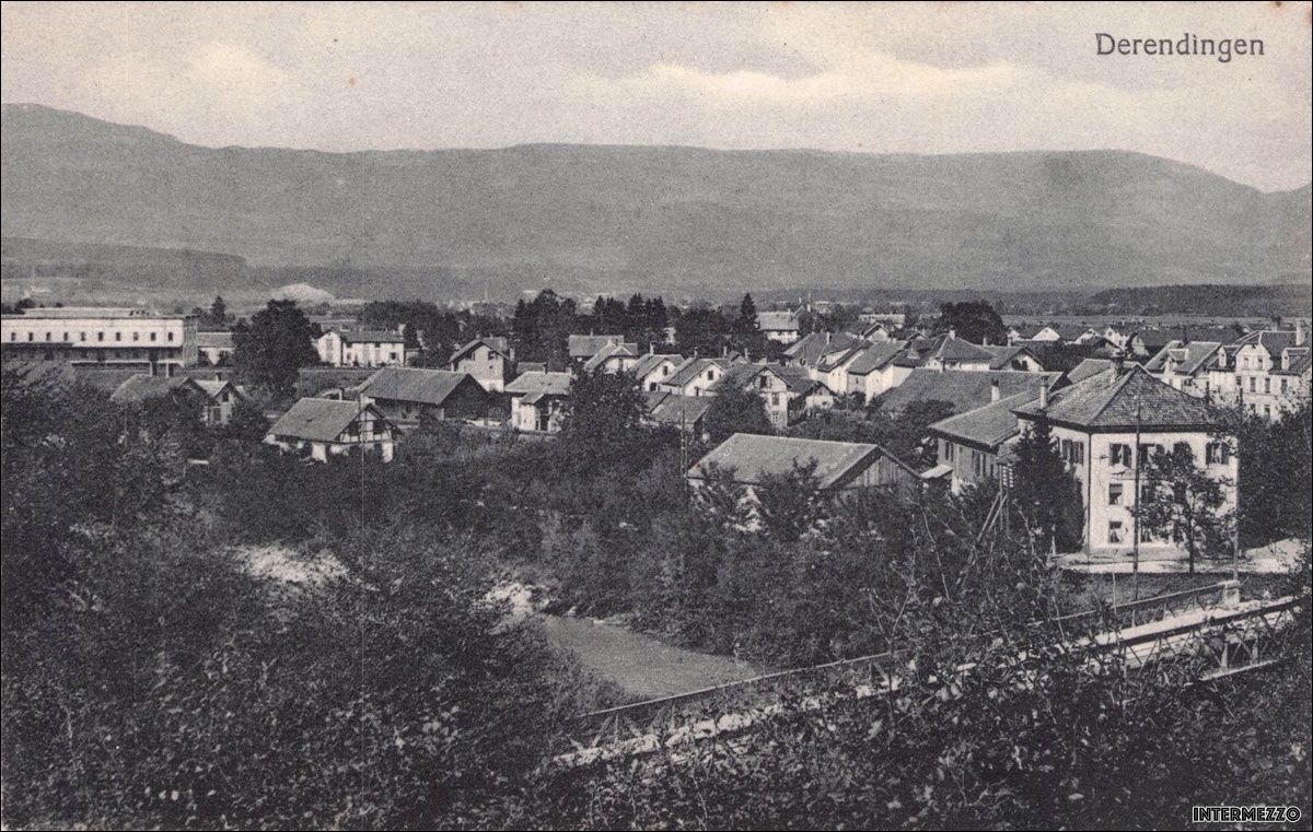 Cartoline postali: Derendingen SO // Dorf ca. 1920 – Usato da Basel venduto da intermezzo12