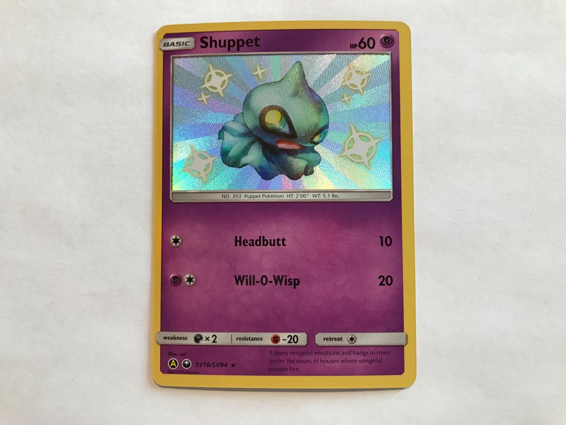 Pokémon Cartes à collectionner: Shuppet Shiny EN – D'occasion à Hagendorn par Pokecollectorch 1